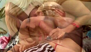 blonde with big boobs michelle thorne sucks and fucks in fishnets