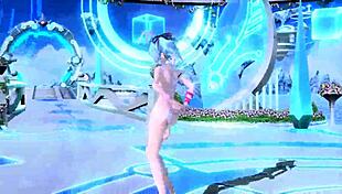 Hatsune Miku Performs AI No Uta In Project Diva Nude Mod Rabbit Hole Costume With Big Tits And Ass