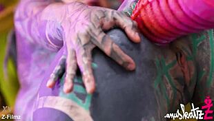 Two Tattooed Lesbians Engage in Play with Large Toys, Achieving Genuine Peaks