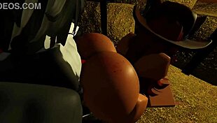 हॉट काउगर्ल बड़े वुल्फ लंड को दूध निकालने को जोरदार चोदती है