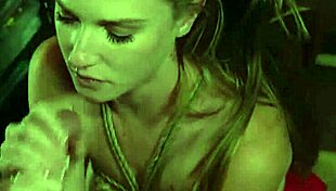 Brunette gets big cock in rope bondage