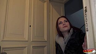 german scout picks up curvy german saggy tits girl emma fox for casting fuck in berlin