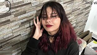 La hermanastra resulto ser toda una puta que le encanta la polla de su hermanastro