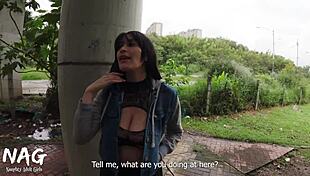 Recruiting Guy For Doggystyle Fuck At Metro Station