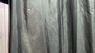 man fucks woman in invaded store dressing room without condom creampie