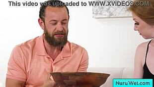 blonde masseuse gives a wet nuru massage and rub her natural tits on her backs client - brad newman sonia harcourt