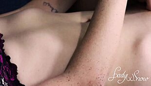 i sucked my friend's hairy red pussy while she came, lady snow and tiny foxxy, check it out on red