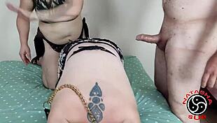 Spanking Sex and Deepthroat Threesome