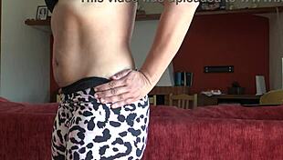 French Amateur Stepmother Shows Hairy Pussy Close Up