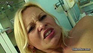 i went to the doctor as a milf patient, but ended up gettin fucked in the office with stockings on