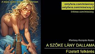Hungarian fantasy girl sings her melody in audio