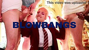 gorgeous nurse harding plays with sperm sample in hospital setting