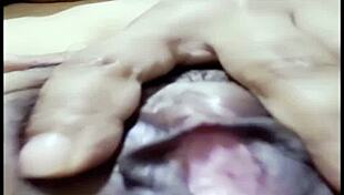 filipina girl locks door for video call sex