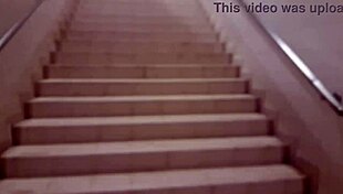 Public outdoor train station fuck with a stranger 😈