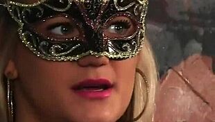 Foxy Beauty Receives Cumshot on Face and Swallows Sperm