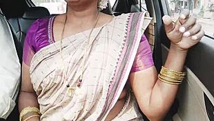 Indian aunty, ready for sex with son-in-law on long car drive? Let's talk dirty in Telugu.