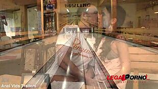 Angie moon girlfriend enjoys bowling with friends