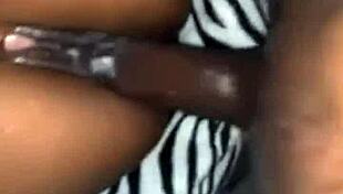 She creams on my dick during intense missionary sex session