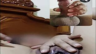 filipina girl locks door for video call sex