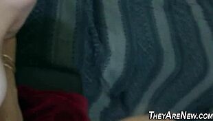 Teen amateur covered in cum from monster cock cumshot and oral