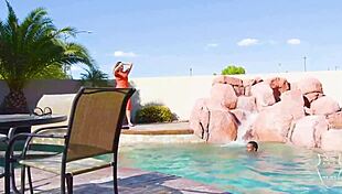 Helena Price takes anal by the pool before Rome sperms her