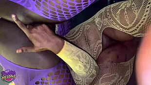 Two horny lesbian teens finger each other on the balcony until squirting