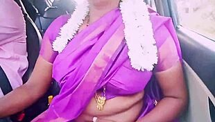 खूबसूरत साड़ी वाली देसी हाउसवाइफ और ड्राइवर की हॉट रोमांस गंदी तेलुगु बातें