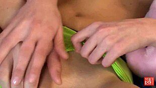 Young babe sucked cock and fucked doggystyle in homemade scene