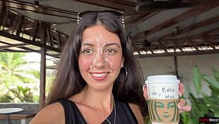 Crazy Walk In Starbucks With Coffee