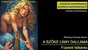 Hungarian fantasy girl sings her melody in audio