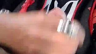 Handsome European Man Masturbates on a Crowded French Train