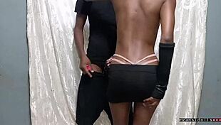 Young ebony teen contrasts with intense fucking in part one