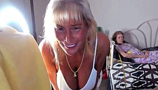 mature granny tries on bikinis and outfits