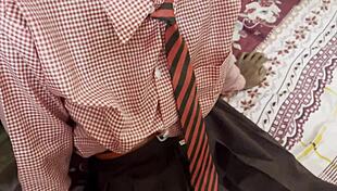 Incredibly passionate sex between teacher and student, he tricked her and fucked her 🔥