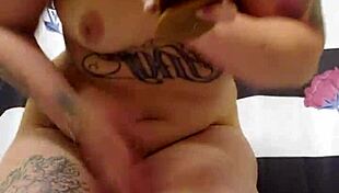 aimee hot milf rides giant dildo