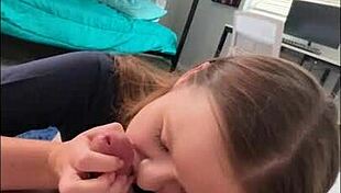 18 Year Old College Girl's Dorm Encounter with Ava Marina