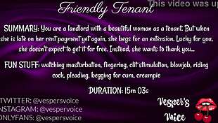 f4m erotic audio - tenant thanks you for extension on rent by giving you a blowjob and riding your cock 💦