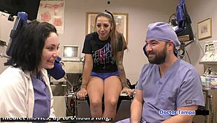 Dr. Tampa conducts Tampa University entrance physical on Stefania Mafra