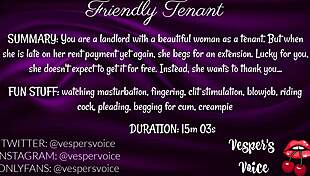 f4m erotic audio - tenant thanks you for extension on rent by giving you a blowjob and riding your cock 💦