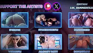 The best scenes of Chun-Li with big ass and tits in hardcore action