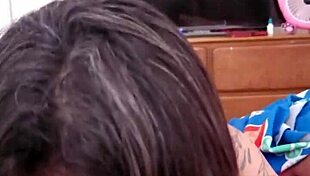 My stepmom loves swallowing cum every morning