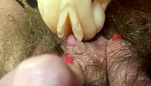 Hardcore clitoris orgasm in extreme closeup on wet vagina 😈