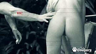 Aubrey Adams Gets Fucked in the Backyard While a Peeping Tom Watches