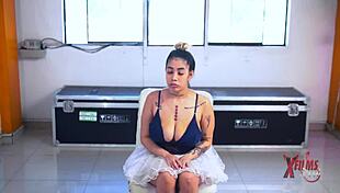 hey, ballerina with big tits getting fucked by that wet pussy 😏