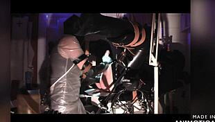 rubbernurse agnes in transparent dress performs prostate massage and colon treatment with handjob finish