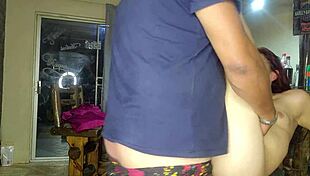 hot 19yo stepdaughter gets her first creampie after tight pussy fuck 😍