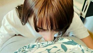 Best deepthroat performance continues with cum eating