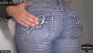 Brunette Sinn Sage Scissors Georgia Jones With Passionate Moans