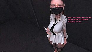 i caught the shy asian office girl with an anal vibrator