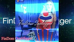 Goddess in costume demands body worship with feet fetish and jerk off instructions